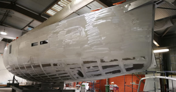 Rumpf der Polaris im Rohzustand